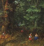 BRUEGHEL, Jan the Elder Rest on the Flight to Egypt, detail USA oil painting reproduction